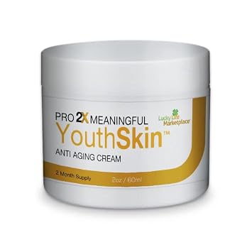 Pro 2x Meaningful Youth Skin Cream - Anti Aging Cream - 2 Month Supply - Support Skin Cell Renewal - Hydrate & Firm Skin - Brighten Appearance - Anti-Wrinkle Antioxidant Face Cream with Vitamin C & E