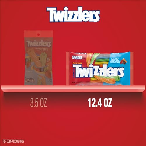 Twizzlers Twists Rainbow Twist Train Bow, Assorted 6 Flavors, 12.0 oz (340 g), Parallel Import