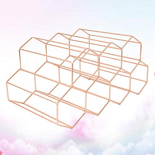 Cabilock — Suporte para garrafas de vinho de 7 garrafas, arame de metal, garrafa de vinho, prateleir