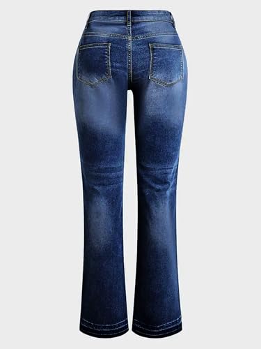 Womens Straight Leg Jeans Low Rise Stretchy Skinny Wide Leg Denim Pants Trendy Bootcut Jeans for Women 20253