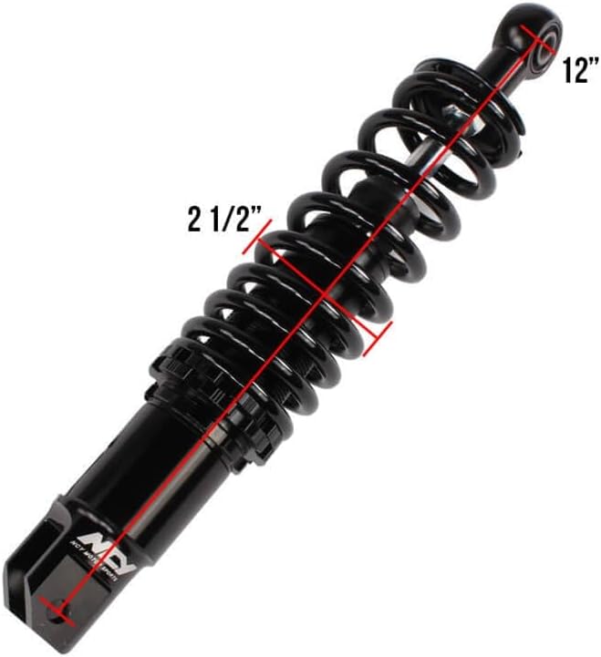 NCY Rear Shock (Black); Yamaha Zuma 50 2T, compatible with Navi