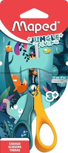 Nożyczki szkolne Jungle Fever Vivo 12 cm Mix