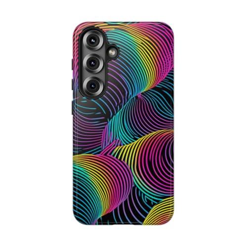 Coque colorée psychédélique Samsung S25 antichoc idéale pour un style urbain branché