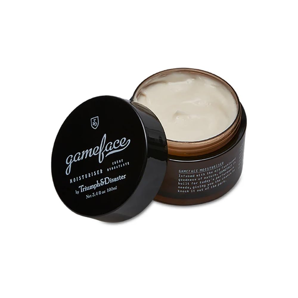 TRIUMPH & DISASTER | Gameface Moisturiser Jar | Hydrating Facial Moisturizer - Lightweight, Non-Greasy Facial Lotion for Men, 3.4 oz