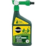 Miracle-Gro EverGreen Fast Green Spray & Feed, Liquid Lawn Food, 1 Litre