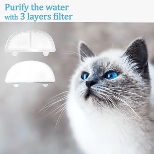 Amazinpure 6+6 WF20 CF20 filtro de fonte para animais de estimação substituição compatível com HomeR