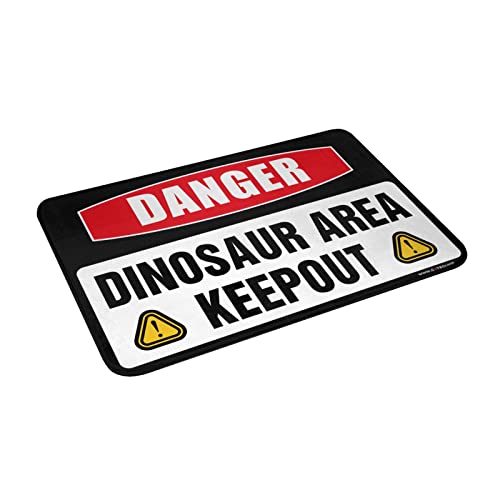 Paillasson dinosaure rustique anti-saleté format 65 x 90 cm