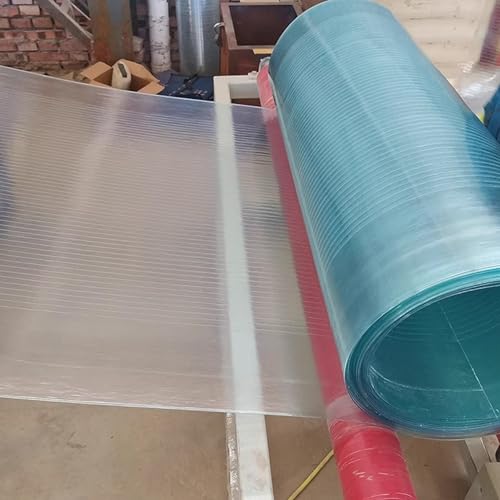 1mm Policarbonato Placas Transparente Tejados, Metacrilato Plancha para Techos, Lámina de Metraquilato para Exterior(80x500cm)