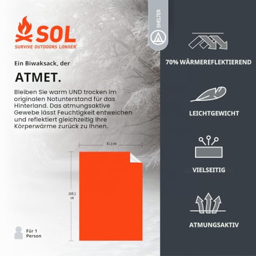 Adventure Medical Kits Escape Lite Bivvy Orange – Ansicht 3