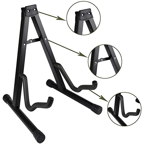 Stand de guitare universel pliant un cadre en fer noir portable portable ajusté pour le support de guitare de guitare de… - Les Beatles, Paul McCartney, John Lennon, RIngo Starr, George Harrison Stand de guitare universel pliant un cadre en fer noir portable portable ajusté pour le support de guitare de guitare de… – Image 5