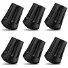 6 Pcs Hiking Pole Tips Hiking Accessories – Cane Rubber Tips Replacement Hiking Stick Grip Replacement Walking Cane Tips Hiking Poles for Hiking Gear – Camping Accessories Hiking Sticks Trekking Poles