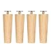 4 piedi per divano in legno, altezza 15 cm, piedi di mobili, resistenti all'umidità, adatti per tavoli in legno, tavoli da caffè, tavolini, armadi di televisione, ecc. (altezza: 15 cm, 53 x 38 mm).