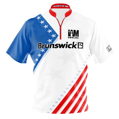 Logo Infusion Dye-Sublimated Bowling Jersey (Sash Collar) - I AM Bowling Fun Design 2066-BR - Brunswick (as1, Alpha, x_l, Regular, Regular) Multicolored