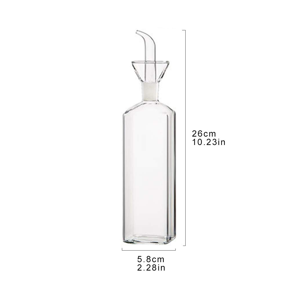 Lot De 2 Bouteilles à Huile En Verre Gris Clair, Anti-goutte, étanches