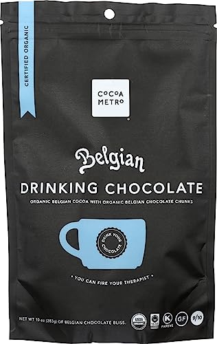 Cocoa Metro Organic Belgian Drinking Chocolate, 10 oz