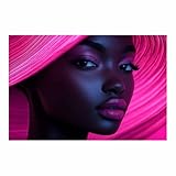 BOHUO Schwarze Frau Leinwand Bilder Groß XXL Wanddeko 