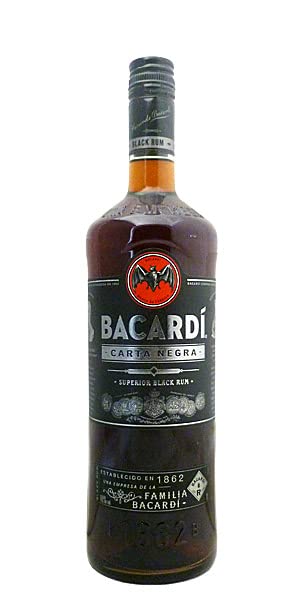 Bacardi Carta Negra Superior Black Rum 1,0 Liter