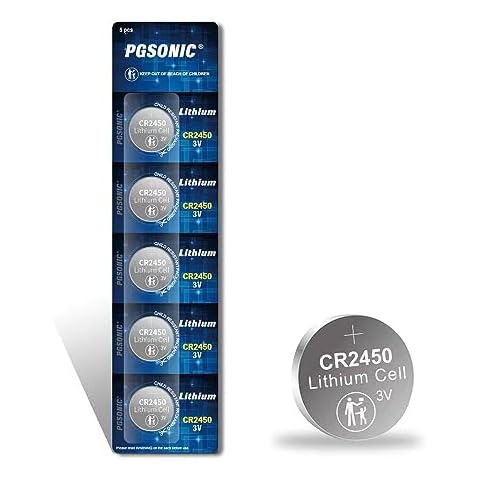 PGSONIC CR2450 3V Lithium Battery (5pcs) Cover