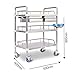 GagalU Medical Trolley Stainless Steel with Two Drawers and Three Layers of Mobile Therapy Trolley, Load 330LB, Surgical Trolley, 360 ° Rotating Wheels