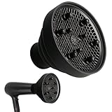 Diffusor Aufsatz Universal, Diffusor Aufsatz Föhn, Schwarzer Silikon Diffusors Haare, Ideal Für Locken Und Wellen, Reisefreundlich