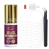 Strong Lash Extension Glue, 1 Sec Dry & Retention 6-8 Weeks Professional Eyelash Glue, 5ml Black Eyelash Extension Glue - Extensions Salon Use for Lash Tech, Low Fume & Sensitive Friendly