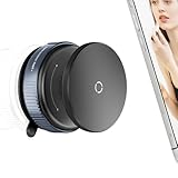 volport 360°Adjustable Vacuum Magnetic Phone Holder, Removable Reusable Suction Cup Cell Phone Mount for Magsafe iPhone Use in Mirror Bathroom Wall Glass Kitchen Desk, Black