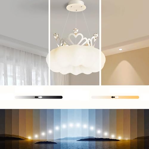 Plafonnier suspendu couronne blanche pour apaiser les nuits en nursery - 6