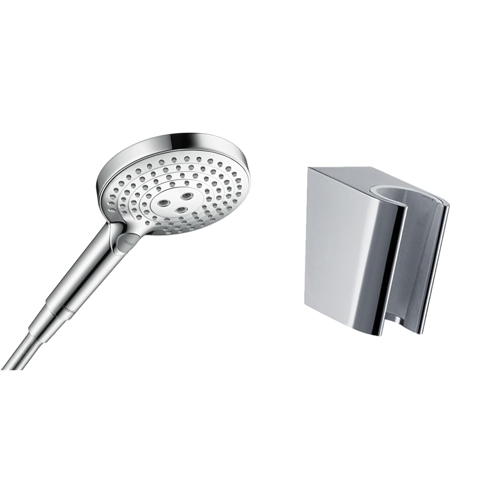 Pommeau de douche hansgrohe Raindance anti-calcaire avec support mural fixe
