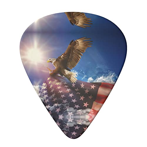 Lot de 6 médiators pour guitare acoustique, guitare électrique, basse, ukulélé Motif drapeau américain américain - Les Beatles, Paul McCartney, John Lennon, RIngo Starr, George Harrison Lot de 6 médiators pour guitare acoustique, guitare électrique, basse, ukulélé Motif drapeau américain américain – Image 4