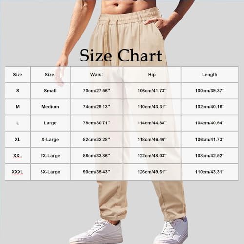 Drawstring Pants Mens Solid Pockets Long Trousers Elastic Waist Straight Leg Basic Trousers Workwear Pants Fitted3