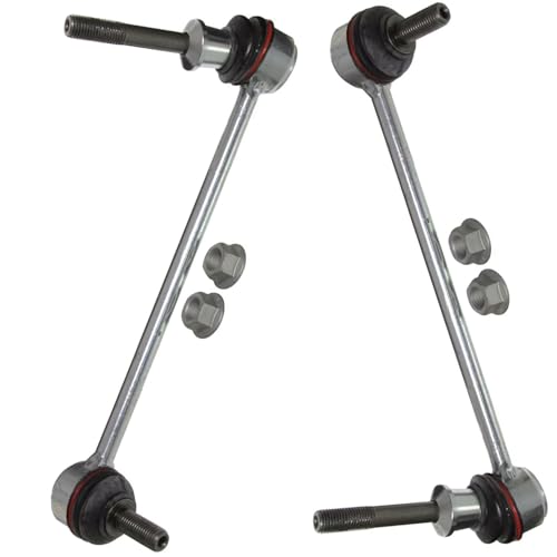 Image of Detroit Axle - 12pc Front End Kit for 2007-2013 BMW X5 2008-2014 X6, 4 Lower Forward and Upper Control Arms w /Ball Joint 2 Sway Bars 4 Inner Outer Tie Rods 2 Boots 2009 2010 2011 2012 Replacement