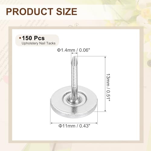 Punaises à tête plate blanche 11mm uxcell fixation canapé solide