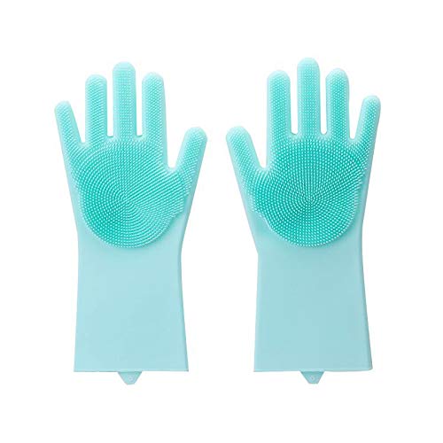 Silikon-Spülhandschuhe Mit Integrierter Bürste – Wiederverwendbar, Hitzebeständig & Super Praktisch Für Küche, Haushalt & Auto