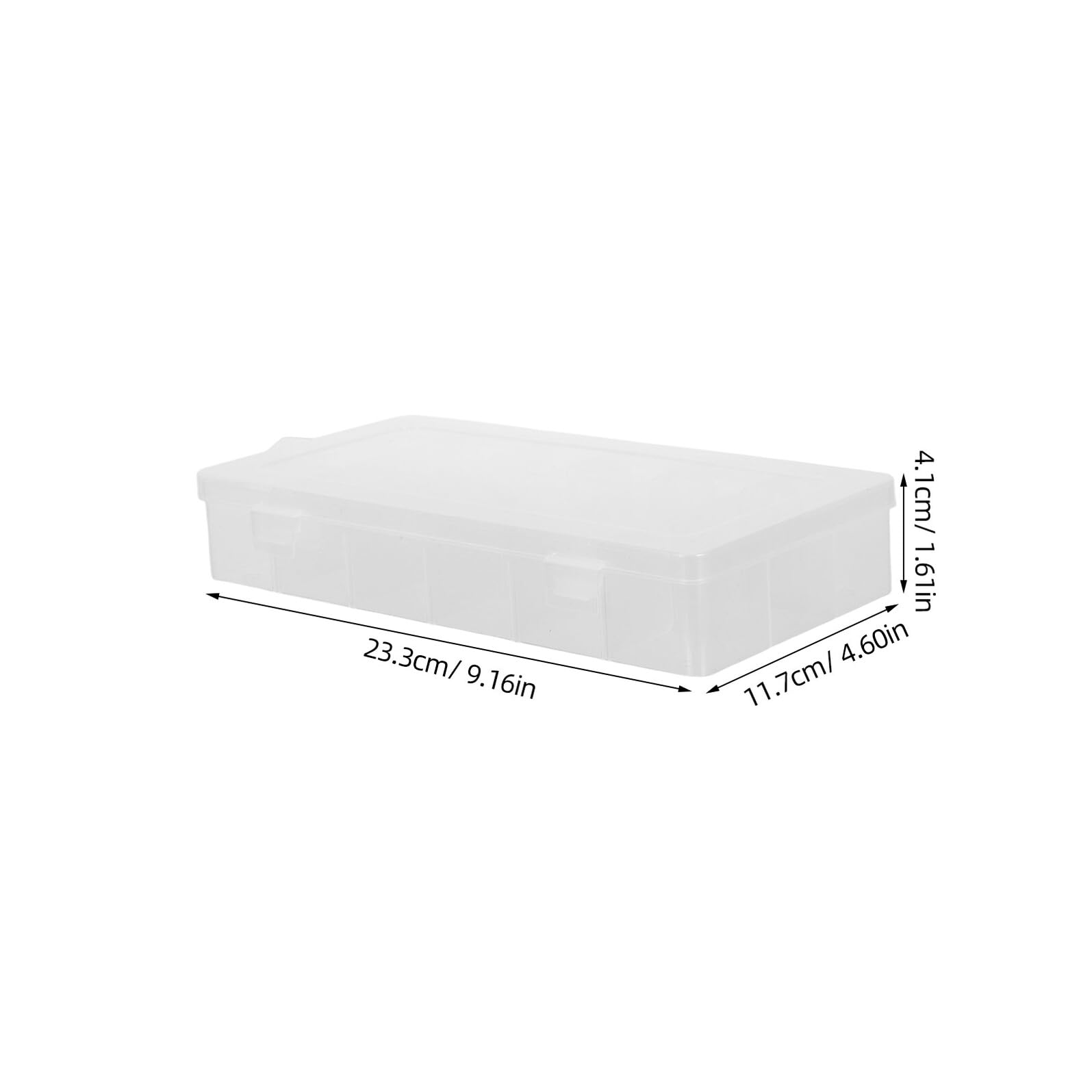 Scatola Organizer in Plastica con 18 Scomparti Removibili 6 Pezzi