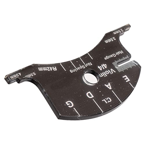 Molde de Ponte de Violino Forte, Fácil de Usar, Acrílico, Medição Precisa, Molde de Ponte de Violino