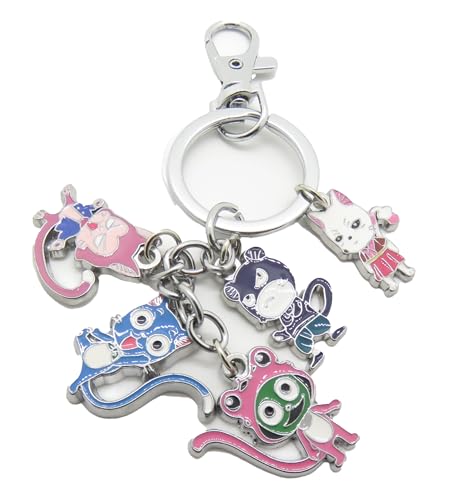 Multiculture - Porte-clés avec 5 figurines Chibi Anime - Pour les fans de Fairy Tail (Exceed)