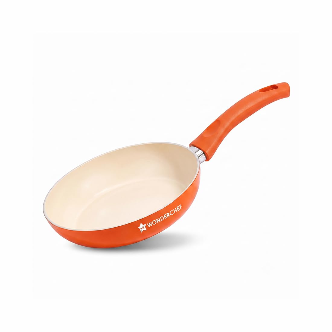 Wonderchef Natura Ceramic Fry Pan for Cooking, 20cm, 1.2L, Non-Toxic Chemical-Free Coating, PFOA/PFAS-Free, for Kitchen, Scratch-Resistant, Gas & Induction Compatible, 2-Yr Warranty, Peach-image-49