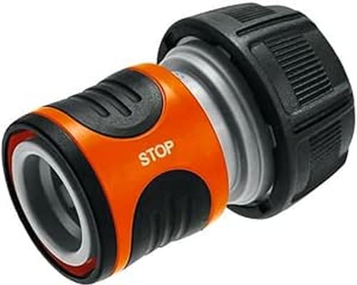Gardena Wasserstop 19 Mm (3/4 Pollici): Connettore Con Aquastop, Per Estremità Del Tubo Flessibile