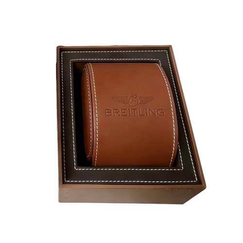 Support montre universel rouleau rigide marron avec fermeture pression pour montre