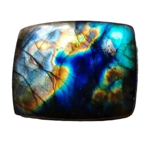 Labradorite bleue naturelle cabochon baguette pour fabrication bijoux DIY