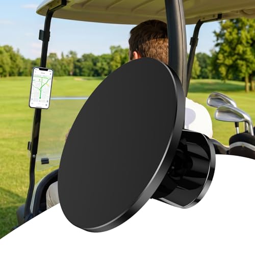 Necehelp Strong Magnetic Golf Cart Phone Holder, 360° Rotatable Phone Mount, Compatible with MagSafe iPhone 17/16/15/14/13 Pro/Max/Plus, Must-Have Golf Accessories for Golfers Men