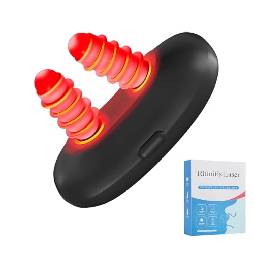 Red Light Nasal Therapy Device Portable RespiRelief Nasal Red Light Therapy Rechargeable Infrared Nose Soothing Device for Dry Nose & Sinus Comfort