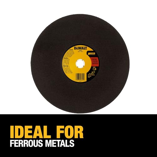 DEWALT 14" Chop Saw Blade, Metal Cut-Off Wheel (DW8001)