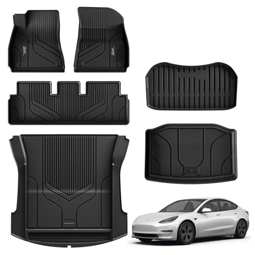 Tapis de sol pour Tesla Model 3 anti-salissure étanche pour nettoyer facilement la boue