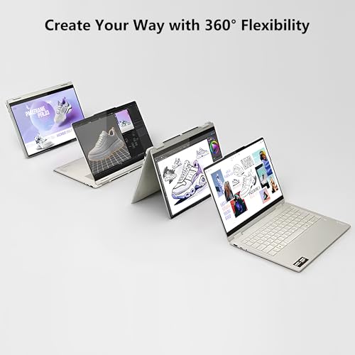Image of Lenovo Yoga 7 2-in-1 AI PC Laptop | 14 inch WUXGA OLED Touch (100% DCI-P3) | AMD Ryzen AI 7 350 (Up to 50 Tops) | 16GB DDR5 512GB SSD | for Creator Business Professional Win11pro w /DLCA Accessory