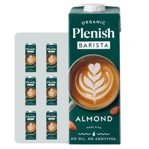 Plenish Barista Organic Almond Drink Long Life 1L (Pack of 6)