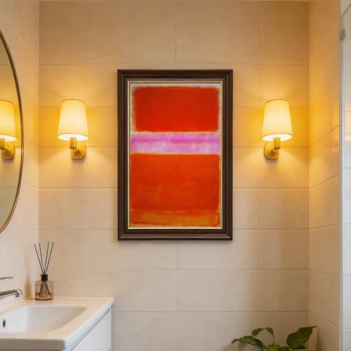 Toile Rothko Orange Violet tableau abstrait déco murale