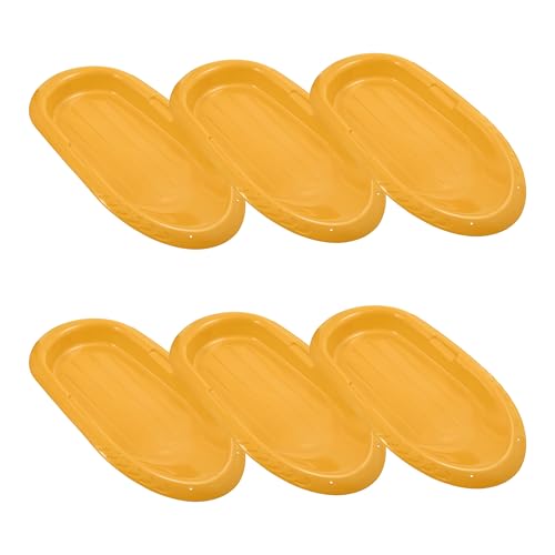 Luge à neige enfants adultes robuste de 91cm | Lot de 6 glissières de ski plastique