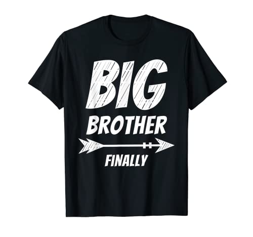 Big Brother Finally Shirt for Boys Kids Toddlers Big Bro T-Shirt