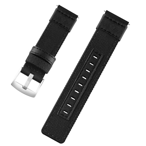 TIMEWEAR 22MM Black Nylon Braided Fabric Replacement Watch Strap with Steel Buckle, Compatible with Boat Xtend, Noise Colorfit, Fireboltt, Samsung Gear, Amazefit & watches with Lug Width 22mm (B0CXJBNSJT) Amazon Price History, Amazon Price Tracker